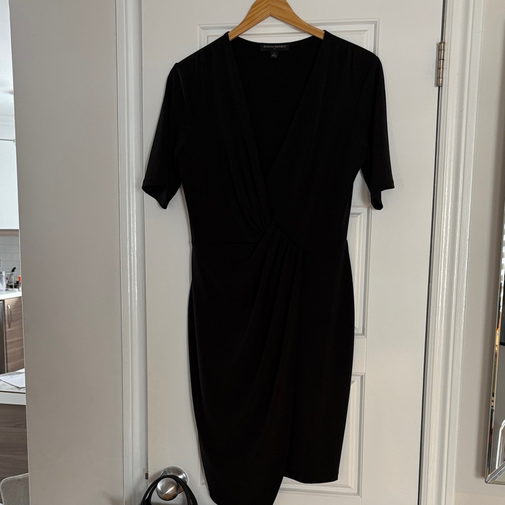 Banana Republic Classic Black Midi Dress